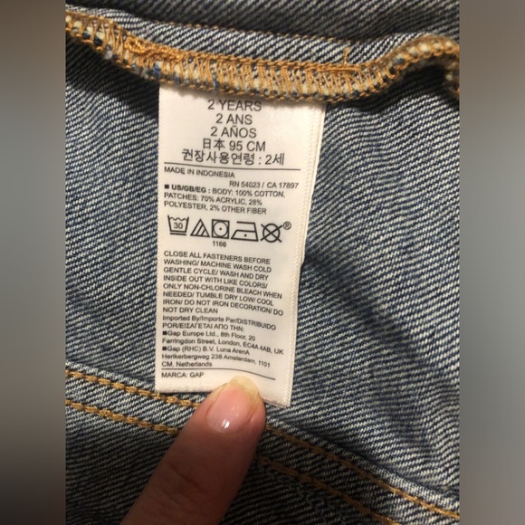 Toddler Gap Kids Minnie Mouse Jean Jacket size 2T - Picture 6 of 6